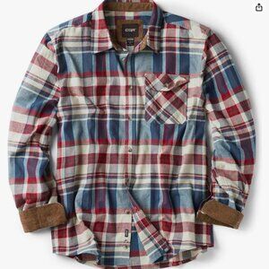 100% Cotten Plaid Flannel Shirt